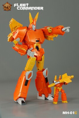 MHZ TOYS MH-01C Orange Hurricane MH01C Cyclonus Robot Action