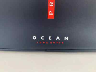 Prada Luna Rossa Ocean Pouch Charcoal Black Travel Toiletry Bag