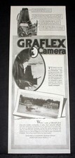 1917 OLD MAGAZINE PRINT AD, GRAFLEX CAMERA IS INSTANTLY READY TO TAKE A PICTURE 