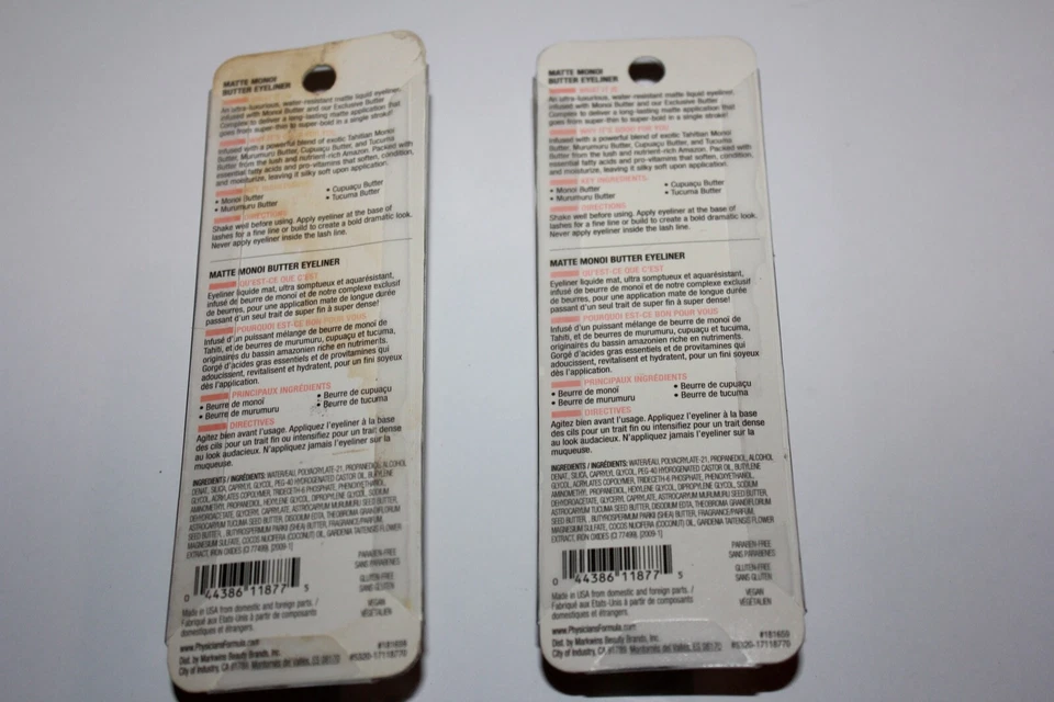 Physicians Formula Matte Monoi Butter Eyeliner #1711877 Matte Black Lot Of 2 New - Image 2 of 2