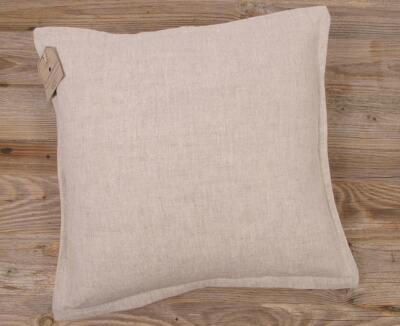 Kissenhülle Heimtextilien VIOLA Stehsaum uni beige 40x40 cm Landhaus 1 Stk