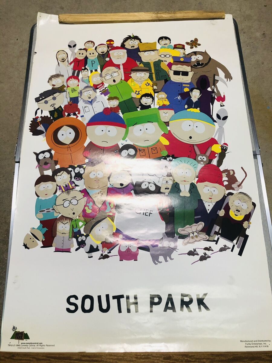 South Park characters Poster by twozombiesstore