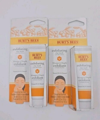 2 x Burt's Bees Peeling Ton Maske mit Pflaumenextrakt 16,1g