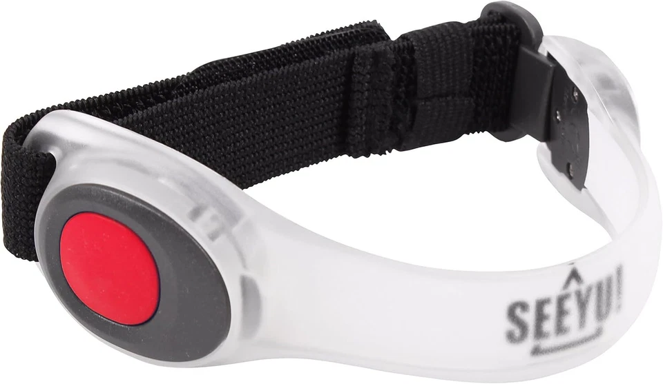 BLINKY Reißverschlusslicht grau Leuchtarmband LED Licht Blinklicht Sicherheit - Bild 4 von 4