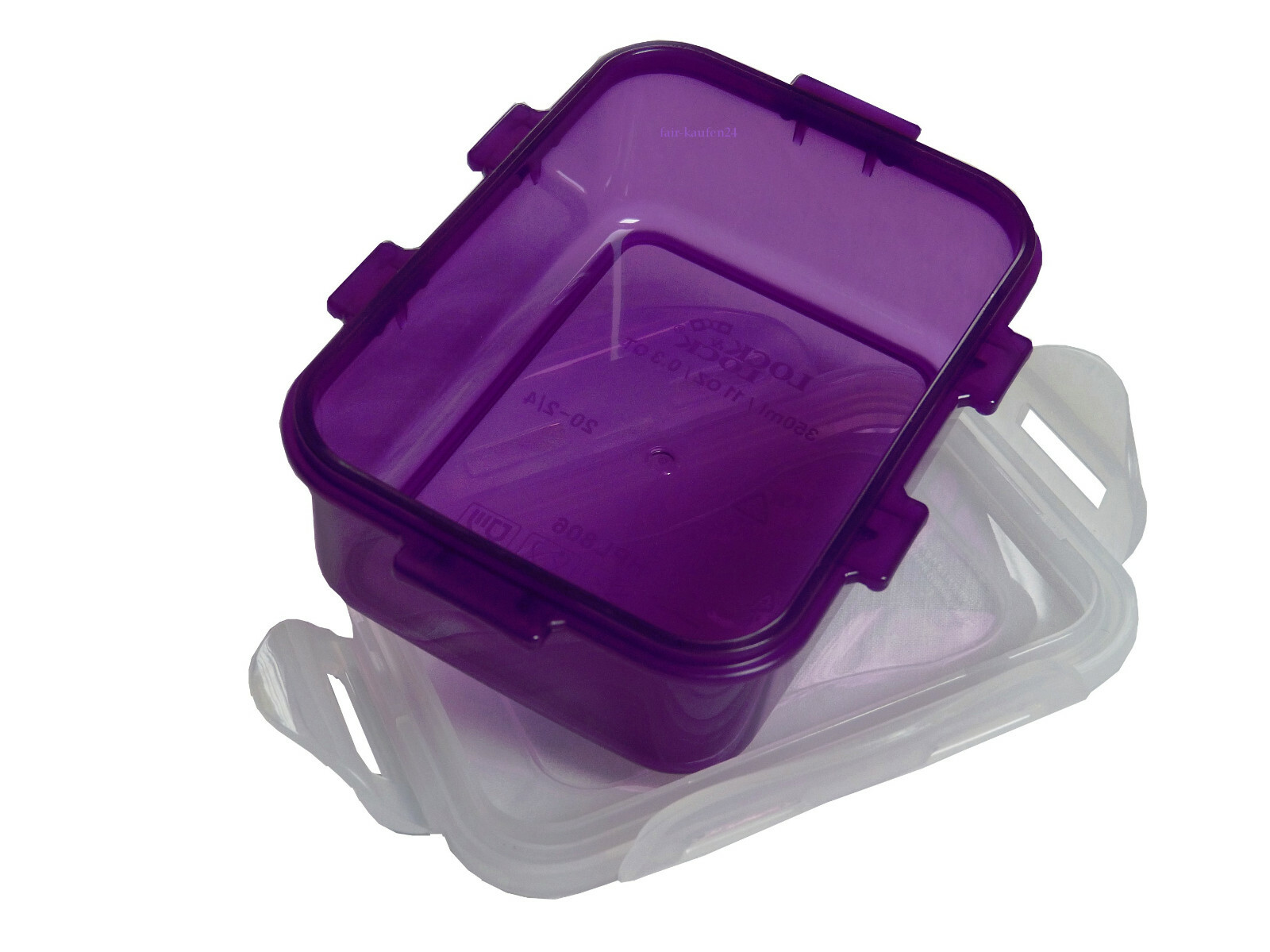 LOCK&LOCK Frischhaltedose Gefrierdose Box HPL806 beere 350ml Geocaching Dose - Bild 2