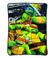 Nickelodeon Teenage Mutant Ninja Turtles Characters Fleece TMNT Blanket 38 x 48