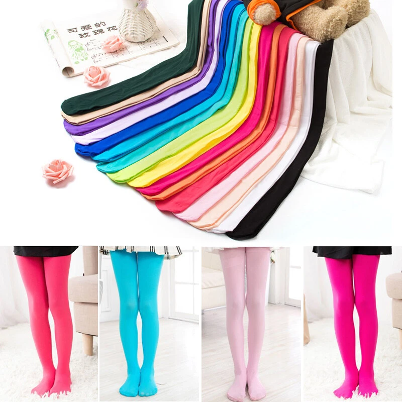 Girls Tights Plain Opaque 80 Denier Microfibre Age 2-12 Years-12 Various Colour' - Image 3 of 4