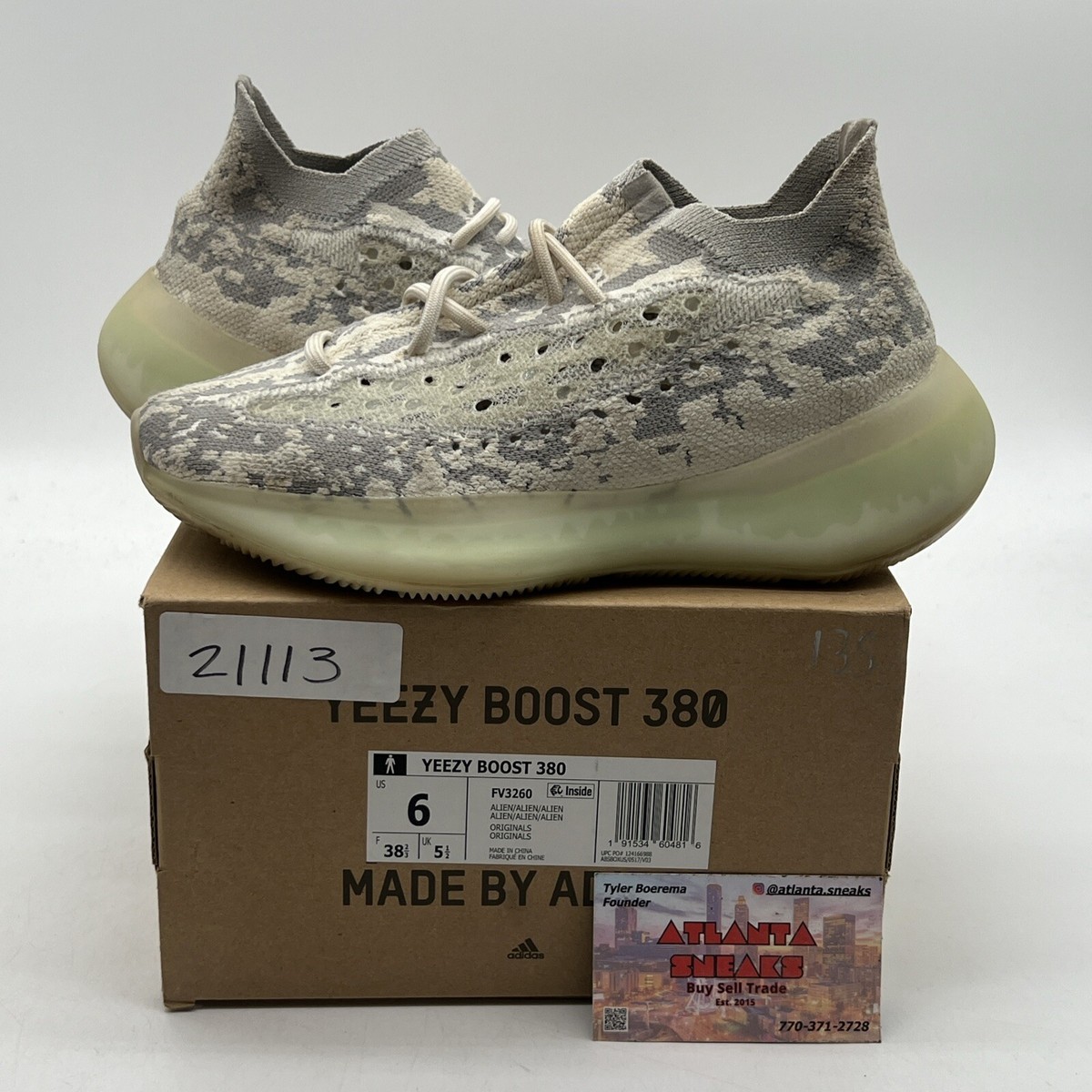 Size 6 - adidas Yeezy Boost 380 Alien (FV3260) 191534604816| eBay