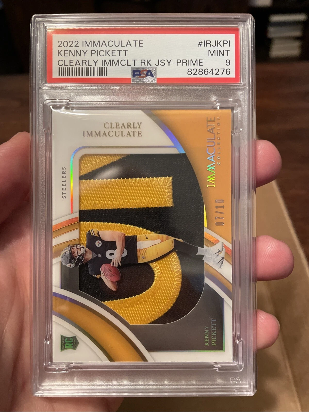 Kenny Pickett Panini Immaculate Collection Clearly Immaculate Rookie Jerseys #IRJKPI Prime