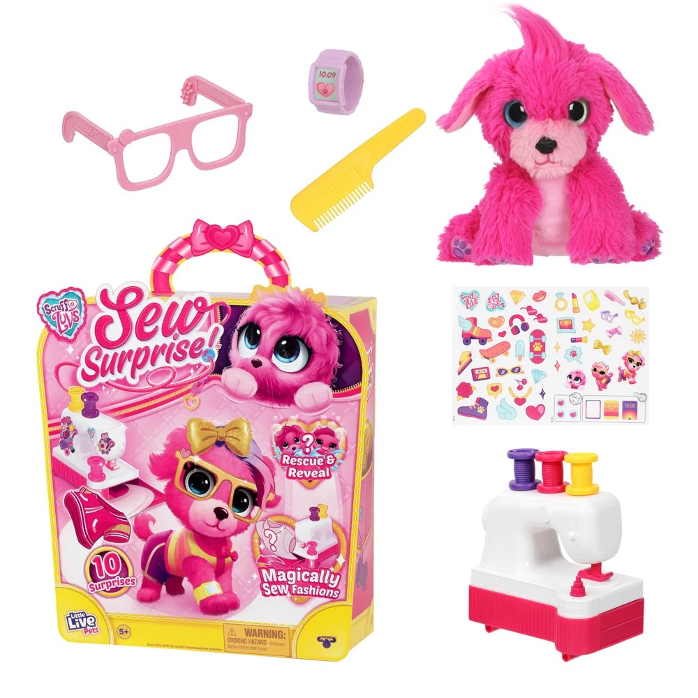 LITTLE LIVE PETS Scruff A Luvs Sew Surprise Puppy or Kitten Magic