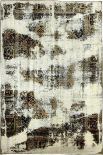 Designer Vintage Picasso Look Jean Wash Persian Carpet Oriental Carpet 3.04 X 2.04-