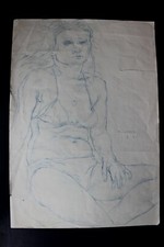 DDR Maler Professor Peuker Wolfgang Bleistift Zeichnung Original  Studien 1975
