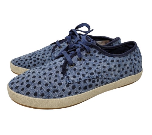 Womens Toms Del Rey Blue Polka Dot 