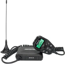 Retevis RA86 GMRS Mobile Radio, 20 Watt GMRS Radio with Antenna, NOAA 30 Channel
