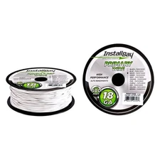 Install Bay PWWT18500 18 AWG Single 500' White Stranded TWP Primary Wire