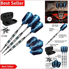 Astro Soft Tip Darts - Professional 80% Tungsten Set with Enhanced Grip Case