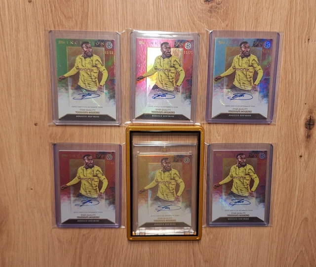 Topps Inception 2023-24 1/1 Youssoufa Moukoko Auto Star Quality / Rainbo