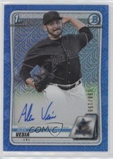 2020 Bowman Chrome Prospect HTA Choice Blue Mojo Refractor Alex Vesia Auto 0b7z