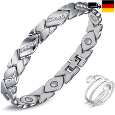 Magnetarmband Damen Einstellbar Edelstahl Therapeutisch Geschenkbox
