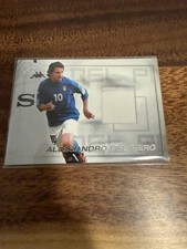 Scheda maglia calcio 2001 Futera platino PJC3 Alessandro Del Piero Italia /250