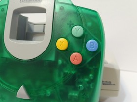 Sega Dreamcast HKT-3020 Home System + Clear Green Ctrl, Tremor Pak, Game & Cords