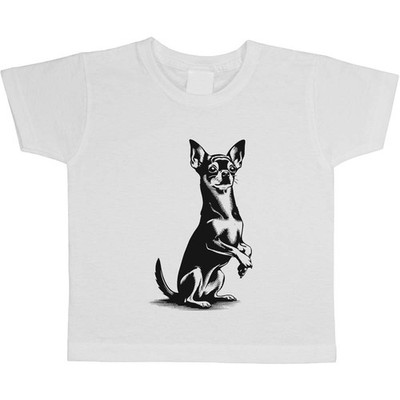 ''Süßer Chihuahua im Sitzen'' Kinder / Kinder Baumwoll T-Shirts (TS061638)