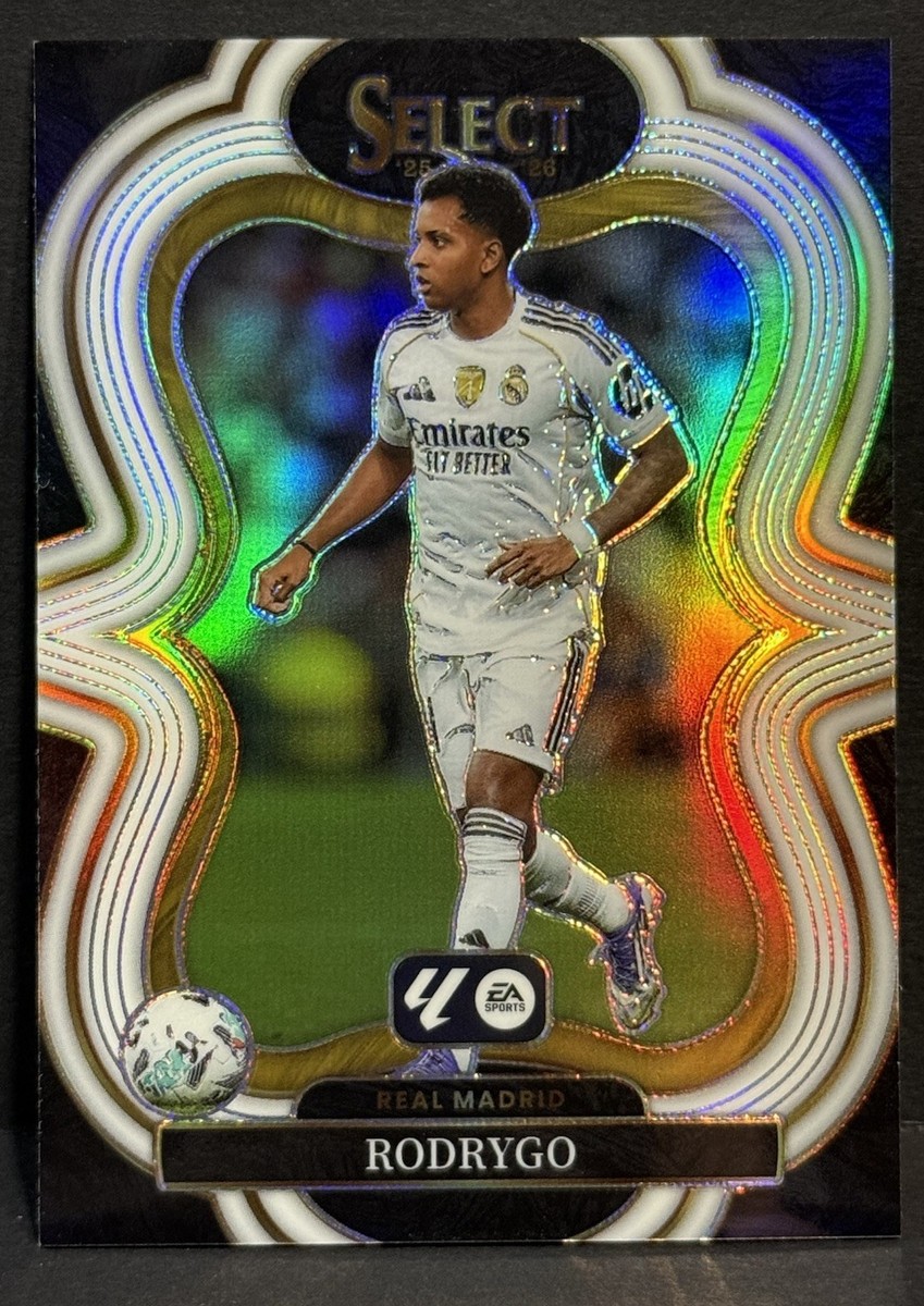 2025-26 Panini Select La Liga Real Madrid Rodrygo Mezzanine White