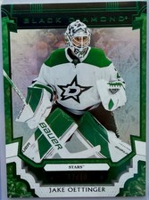 2023-24 UD Black Diamond Hockey #BDB-JD Green Jake Oettinger /10 - Dallas Stars