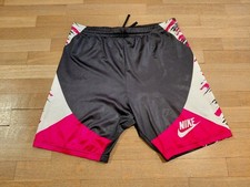 Vintage Shorts Nike 1990s Shiny Made in United Kingdom Multicolor