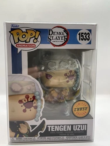 Funko Pop Demon Slayer Tengen Uzui #1533 CHASE Variant w/protector Near Mint