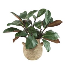 5PCS Magnolia Artificial Stems 22 Inch Faux Magnolia Leaves 3D Real 22 inch