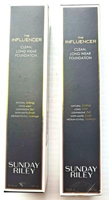 SUNDAY RILEY The Influence Clean Long Wear Foundation Shade 190, 290 1.08oz one