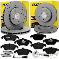 Textar Bremsscheiben + BelÄGe Vorne Hinten FüR Mercedes C-KLASSE W204 S204 C204