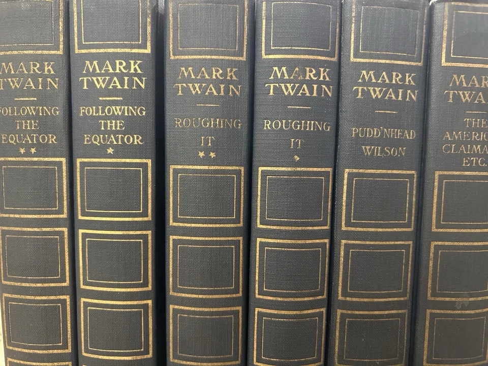 Vintage Mark Twain The Writings Hardcover 1800- 1910- Set 25 Books - Image 2 of 4