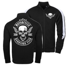 Männer Trainingsjacke Jacke mit Streifen Motorcycle Club Biker Streetfighter