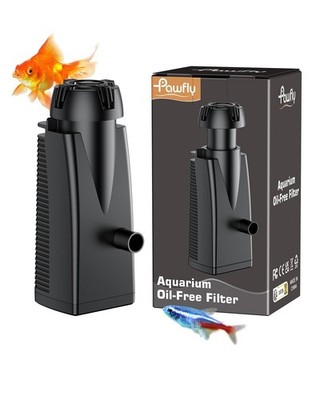 80 GPH Aquarium Surface Skimmer 4W Fish Tank Cleaner up to 92 Gallons