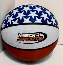 ID B7 Red White Blue Basketball Ball Rubber Size Sport Activity