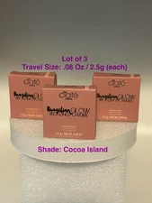 3x CIATE LONDON~Brazilian Glow Bronzing Powder in Cocoa Island~Travel Sz 0.08 oz