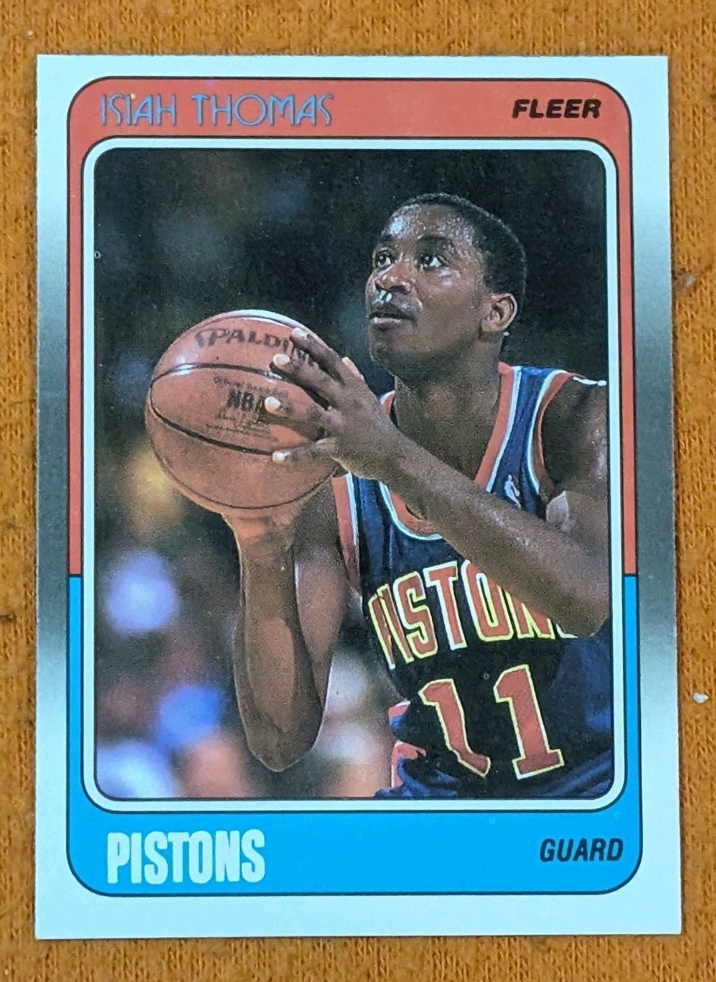 1988-89 Fleer Isiah Thomas #45 Basketball Card Detroit Pistons