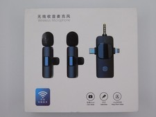 Wireless Microphone plug and play USB C and lightning, 20 meter reception