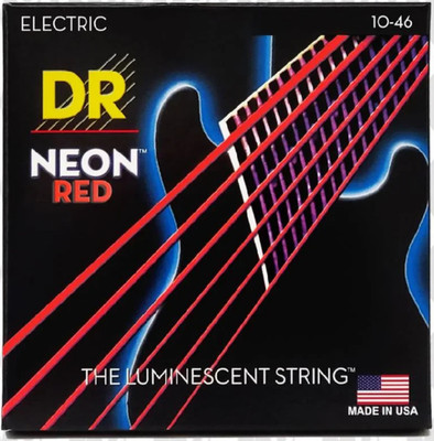 DR NRE-10 Neon Hi-Def Red E-Gitarrensaiten 10-46