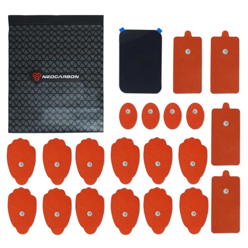 Reusable Electrode Pads for TENS EMS Unit, 20 Replacement Premium Pads and 1 ... - Picture 1 of 8