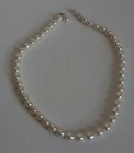 14k estate 18" genuine elegant fresh water iridescent pearl necklace damaged #49