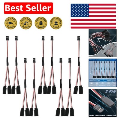 Male to 2 Female Y Harness - 9 Servo Extensions for RC Helicopters & Models