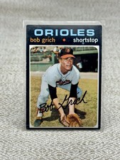 1971 Topps Bobby Grich Rookie Card #193 Signed Sharpie Orioles RC. rookie card picture