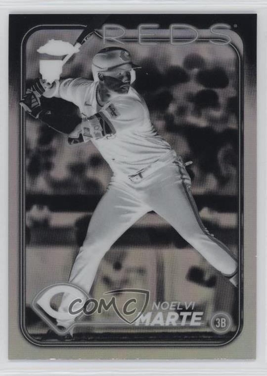 2024 Topps Chrome Negative Refractor Noelvi Marte #177 13w8