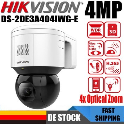 Hikvision 4x Optical Zoom DS-2DE3A404IWG-E 4MP DarkFighter IR Dome IP Kamera DE