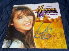Miley Cyrus Signed Vinyl Album Hannah Montana The Movie With Proof
