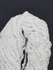 WHITE SILVER New Age Chenille 4 Yard Pack Size #2 Medium Fly & Jig Tying