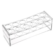 12 Well Acrylic Test Tube Rack Holder 30mm Hole Diameter Clear for Lab Tube 50ml